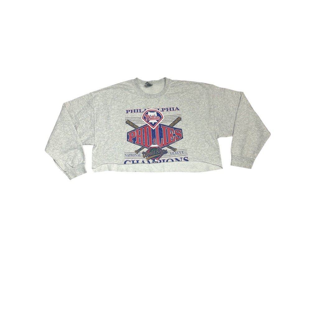 VTG Philadelphia Phillies Baseball National‎ League Champions Cropped Sweatshirt
